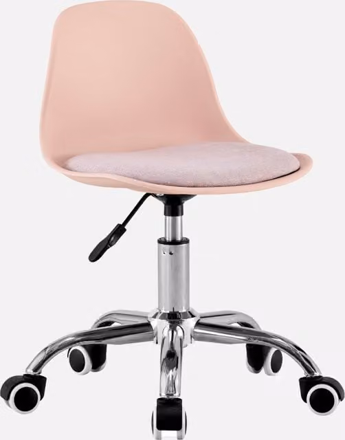 Silla de oficina infantil SWEEEK con ruedas, ajustable y giratoria, color rosa, An/P/Al: 44 x 44 x 60 cm