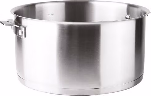 Olla de acero inoxidable Lacor Combi color plata con asas desmontables apta para inducción y horno