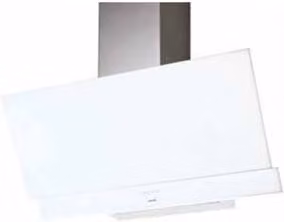 Campana extractora decorativa Cata Juno de pared en color blanco, con capacidad de extracción de 900 m3/h, An/P/Al: 90 x 40 x 82 cm