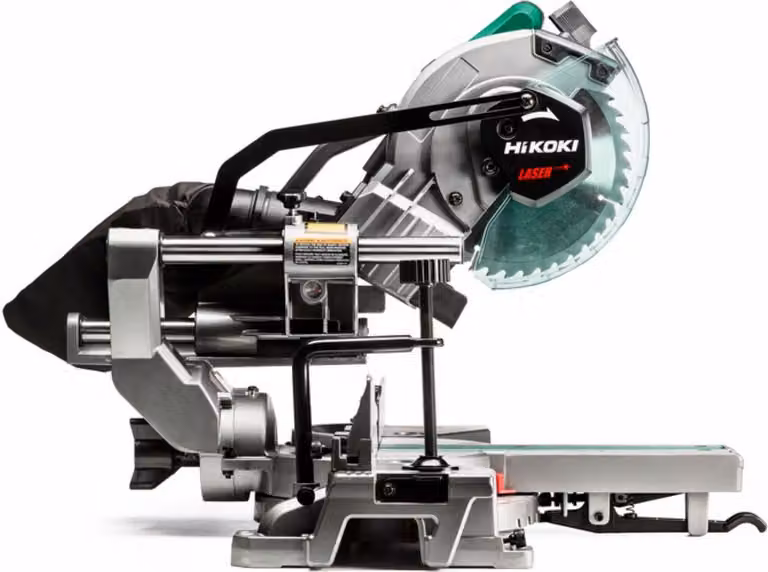 Sierra circular radial HiKOKI C8FSHGWAZ con láser de 1100 W y disco de 216 mm