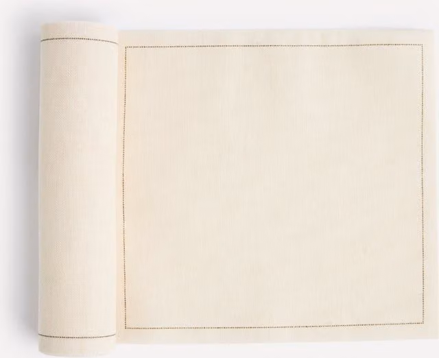 Rollo de 12 servilletas de algodón reciclado My Drap en color beige