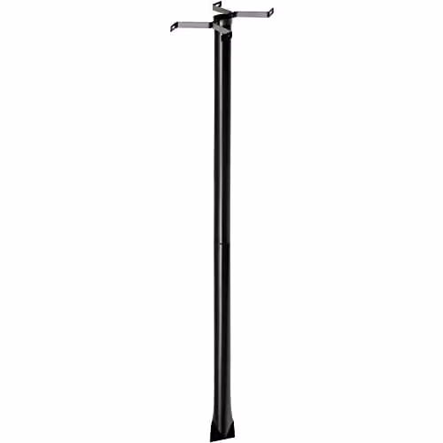 Poste de soporte para buzón BurgWächter estilo U.S. Mailbox en acero color negro, Altura: 150 cm