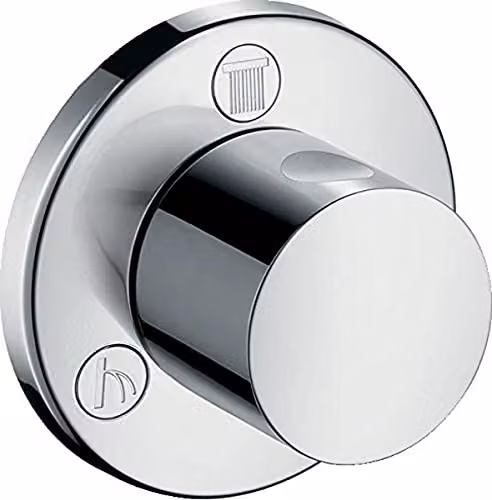 Llave de paso e inversor empotrado Hansgrohe Trio S/Quattro en cromo