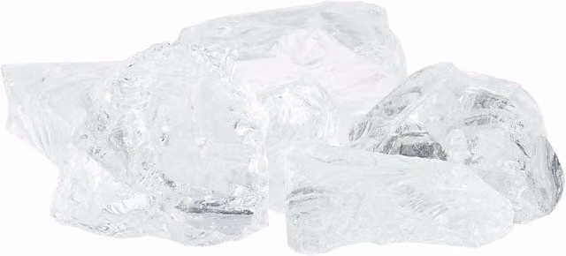 Piedras de jardín de cristal blanco vidaXL de 12 cm