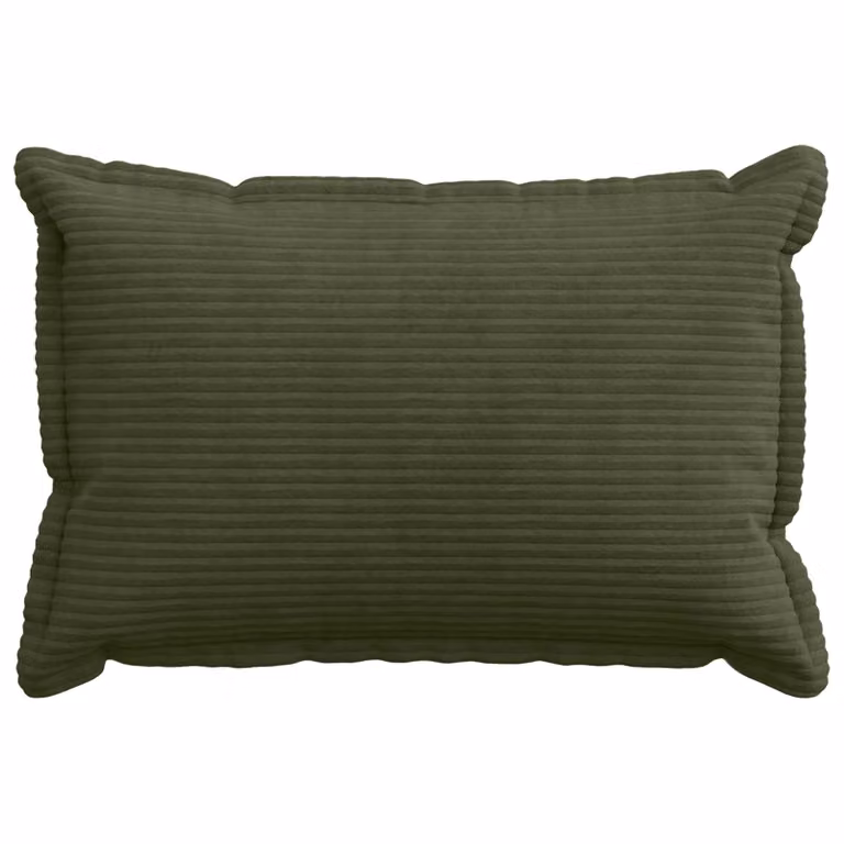Set de 6 fundas de almohada vidaXL HOUTEN de pana en color verde, An/An/Al: 30 x 50 cm
