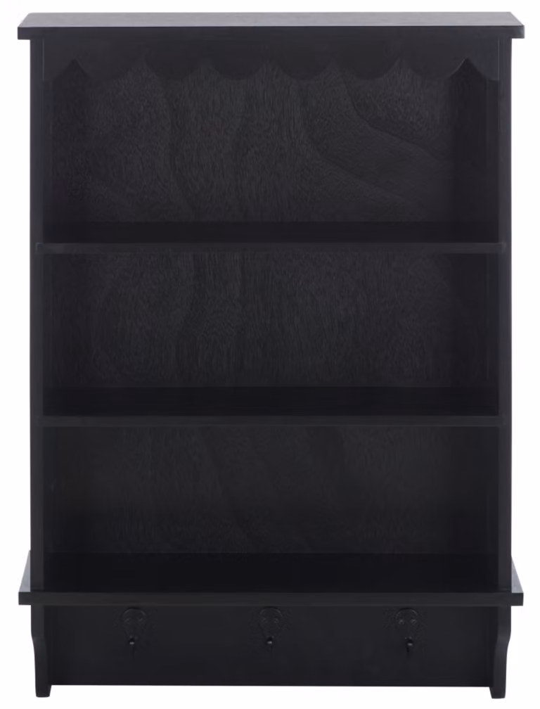 Mueble de almacenaje clásico Safavieh en madera negro mate para dormitorio o pasillo