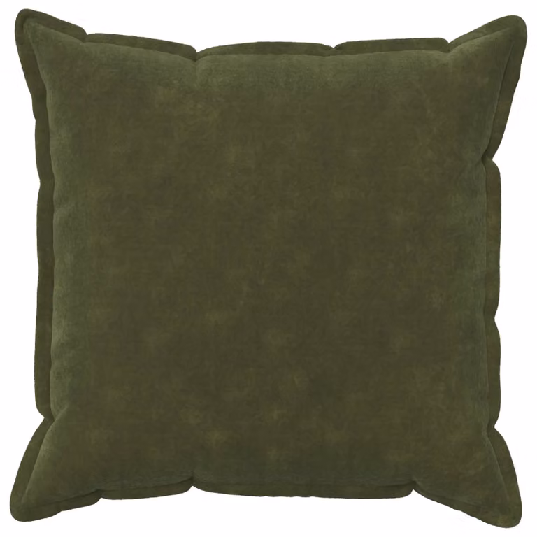 Set de 2 fundas de almohada vidaXL HOUTEN verdes de microfibra, 55 x 55 cm