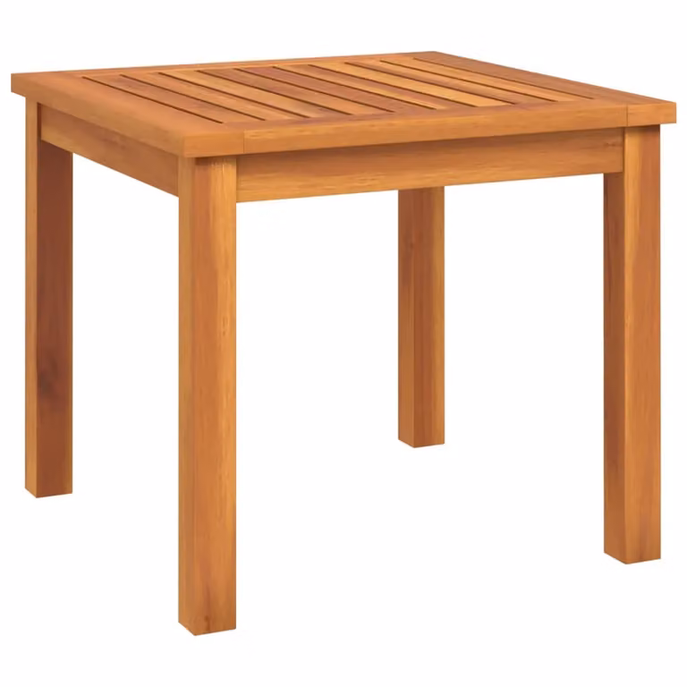 Mesa de centro Syfax de madera maciza de acacia en color marrón y multicolor, An/P/Al: 40 x 40 x 36 cm