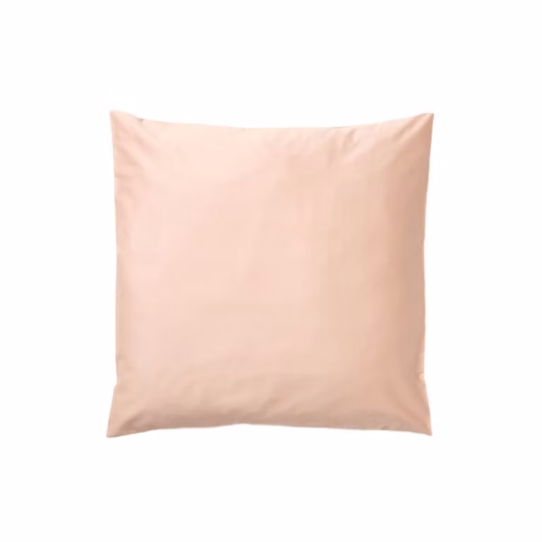 Funda de almohada de algodón mako satin de 300 hilos en color rosa y multicolor, An/P/Al: 80 x 80 cm