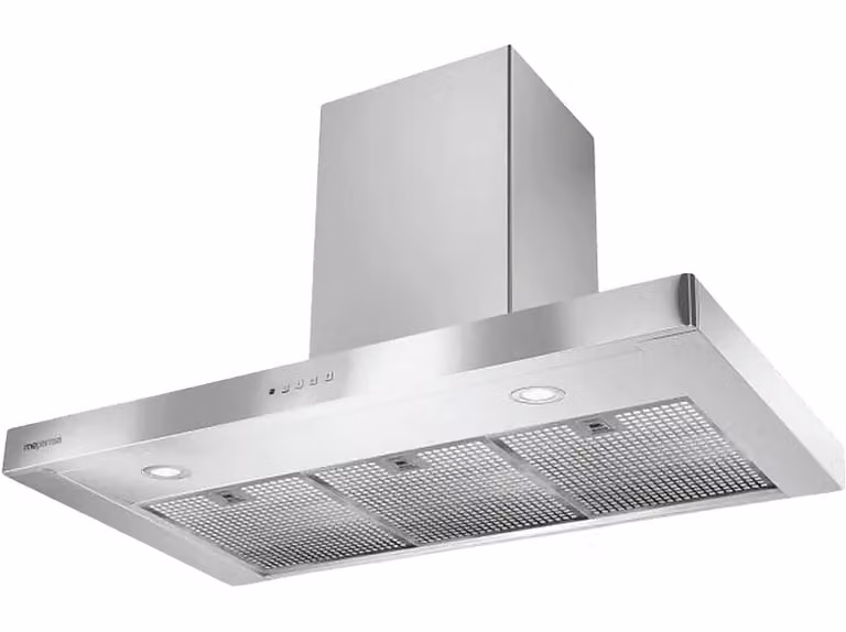 Campana decorativa Mepamsa Stilo Green Power en acero inoxidable color plata, 4 velocidades, 700 m³/h y luces LED, An/P/Al: 90 x 73 x 70 cm