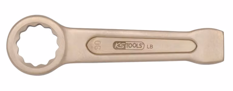 Llave de anillo con golpeador KS Tools de bronce de 47 mm