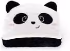 Manta con capucha de forro polar Legami diseño Panda en color blanco para niños