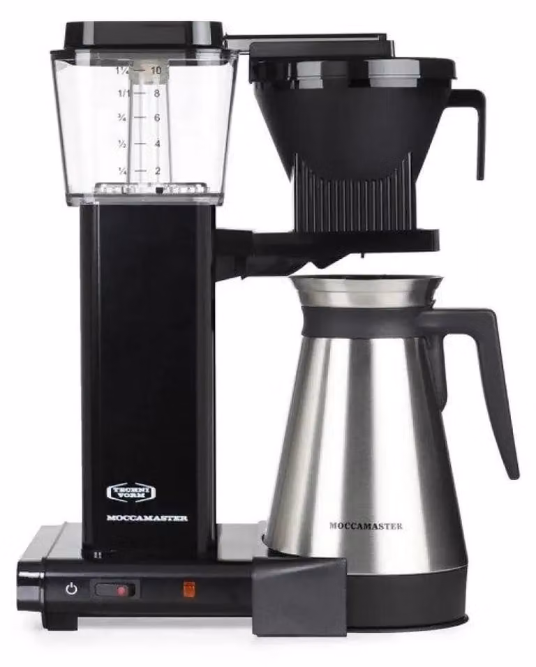 Máquina de café Moccamaster con termo de 1,25 litros en color negro
