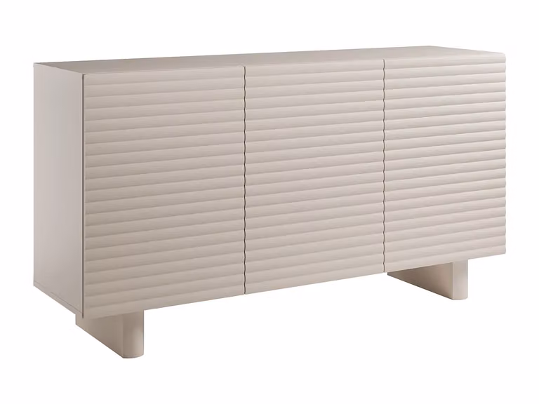 Aparador LUDIMA de 3 puertas en MDF color beige