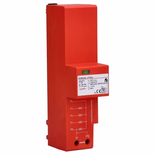 Limitador de tensión DEHN DSH ZP B TT 255 tipo 1+2, color rojo