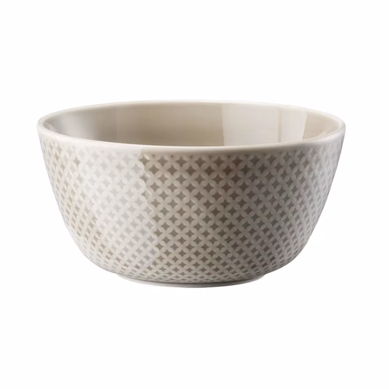 Bol para desayuno Rosenthal Junto de porcelana color gris pearl de 14 cm