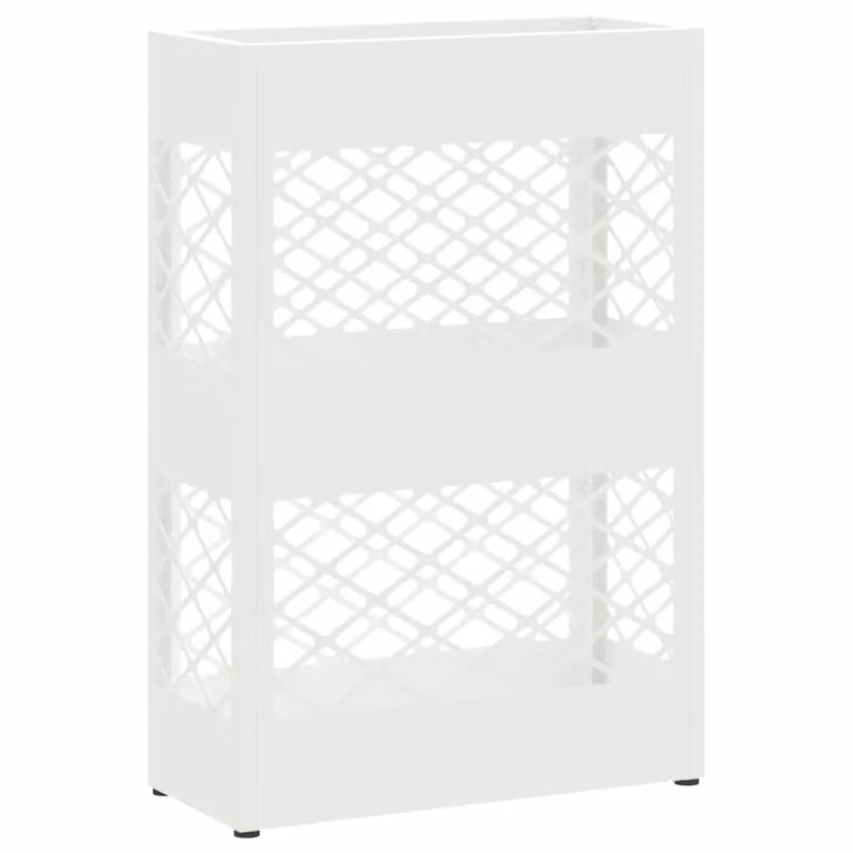 Soporte para paraguas de lluvia vidaXL en color blanco de acero, An/P/Al: 28 x 12 x 41 cm