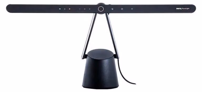 Lámpara de escritorio BenQ PianoLight R negra con LED ajustable, 1070 lúmenes y conexión USB