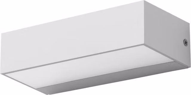 Aplique de exterior empotrable Ara Small de FORLIGHT en color blanco con luz LED cálida 3000K y 471 lm