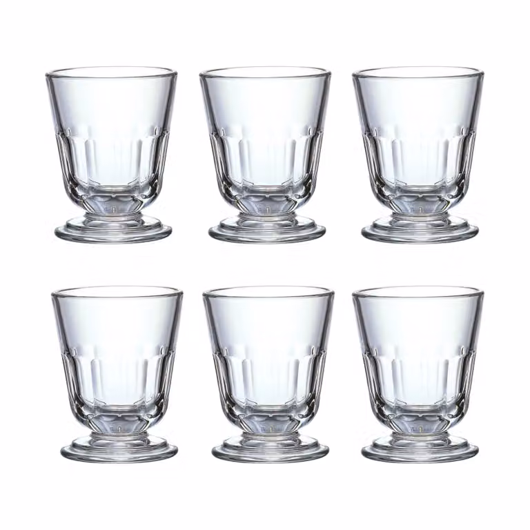 Set de 6 vasos de cristal La Rochère transparentes de 23 cl