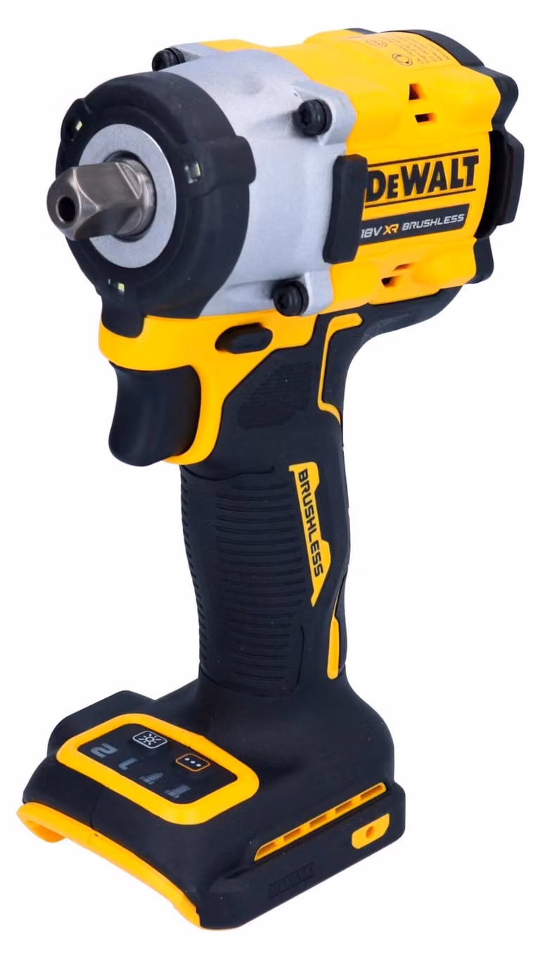 Llave de impacto inalámbrica DeWalt DCF922N 18V 406 Nm 1/2" Brushless color amarillo