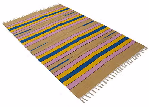 Alfombra Kilim Galleriafarah1970 de algodón multicolor, hecha a mano, An/P: 180 x 120 cm