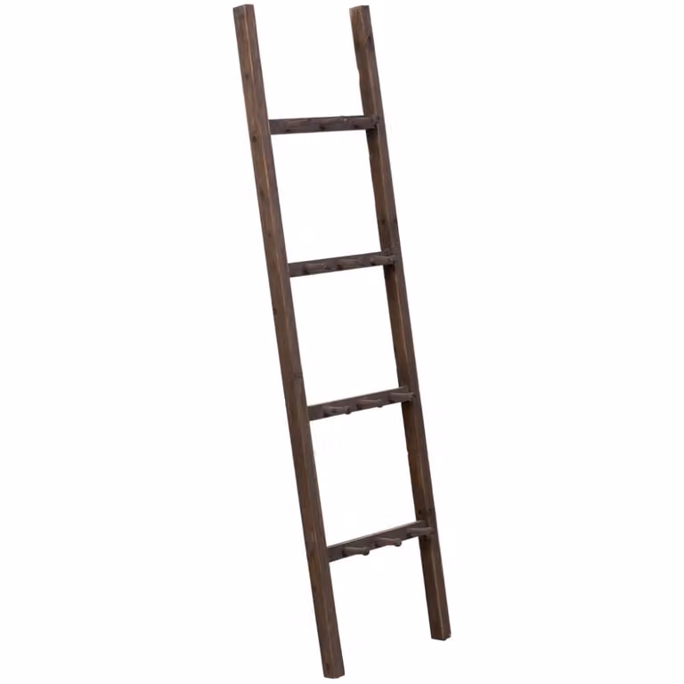 Escalera estantería de madera Wanderlust deco color marrón An/P/Al: 41.5 x 11.5 x 160 cm