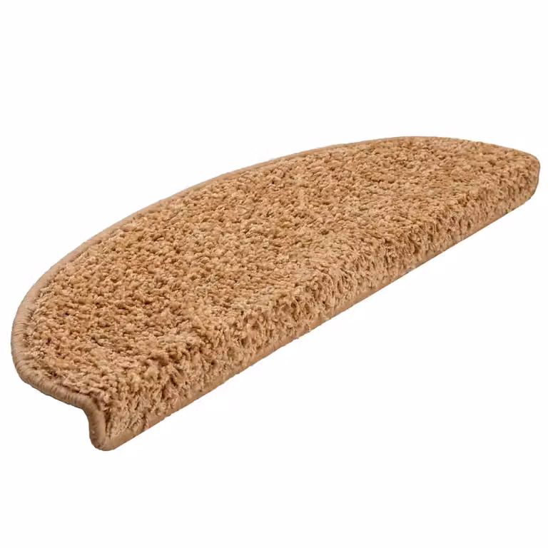 Pack de 30 felpudos para escaleras vidaXL antideslizantes y absorbentes de sonido, color beige, An/P/Al: 65 x 40 x 2,1 cm