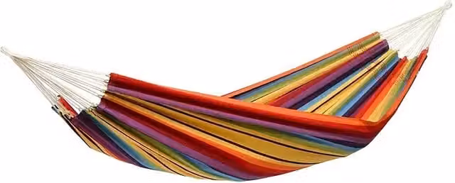 Hamaca Barbados Amazonas multicolor de estilo boho fabricada con materiales reciclados para adultos