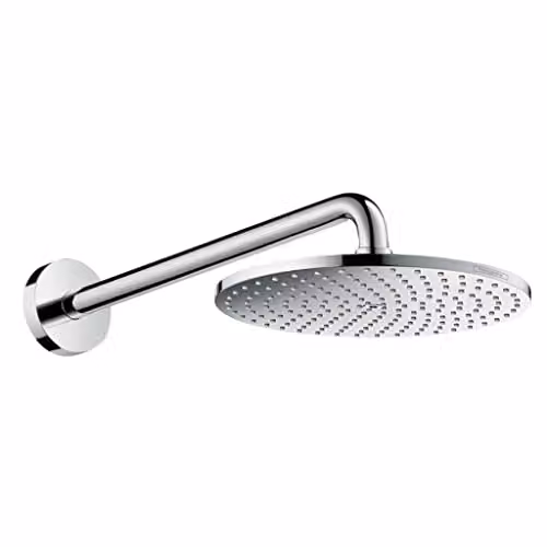 Ducha fija Hansgrohe Raindance S 240 redonda con chorros mist y rain, montaje en pared, acabado cromo, Diámetro: 24 cm