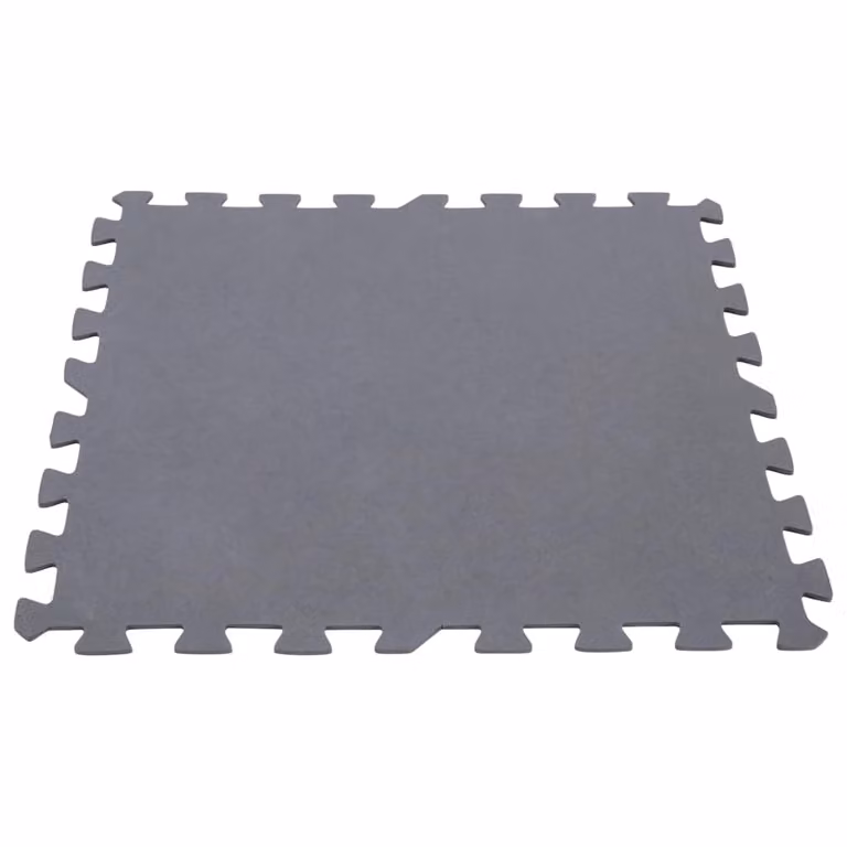 Protectores de suelo acolchados encajables Intex, 8 unidades, color gris, An/P/Al: 50 x 50 x 0,5 cm