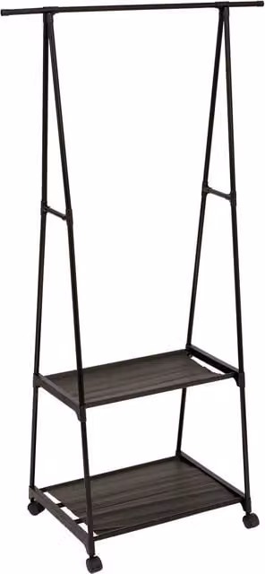 Perchero de ropa minimalista 5five en metal negro mate para adultos