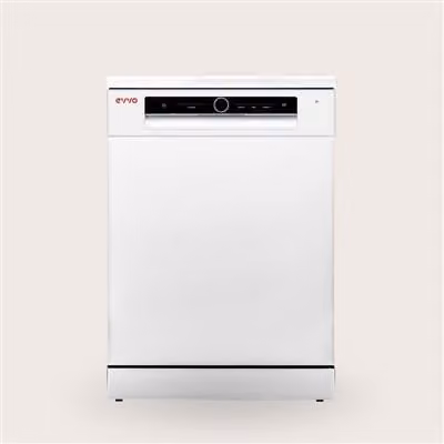 Lavavajillas de libre instalación EVVO D3 en color blanco o acero inoxidable con capacidad para 14 cubiertos y Ancho: 60 cm