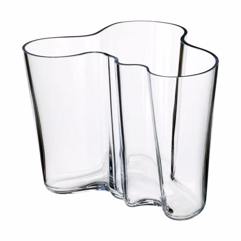 Jarrón Alvar Aalto de Iittala en color transparente