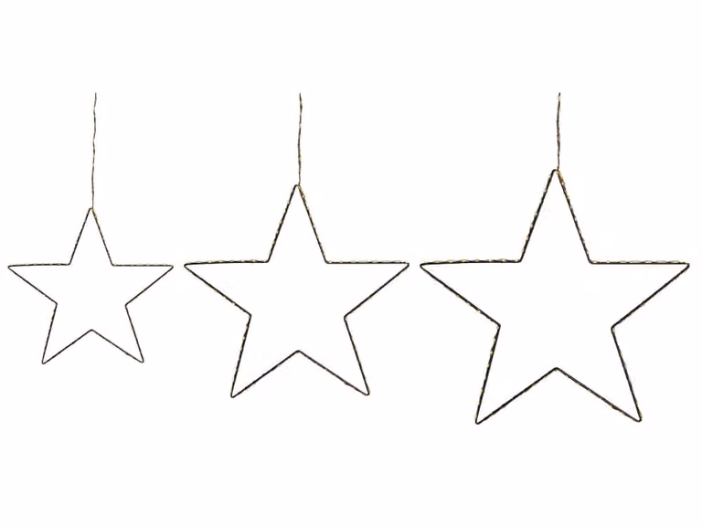 Decoración de pared de estrella moderna Beliani en metal plateado para Navidad