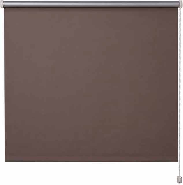 Estor enrollable opaco Pama color marrón An/Al: 90 x 195 cm