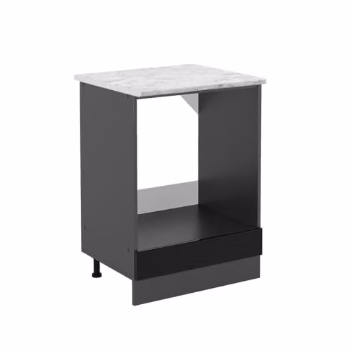 Armario para horno empotrado Vicco R-Line en negro brillante y antracita de 60 cm