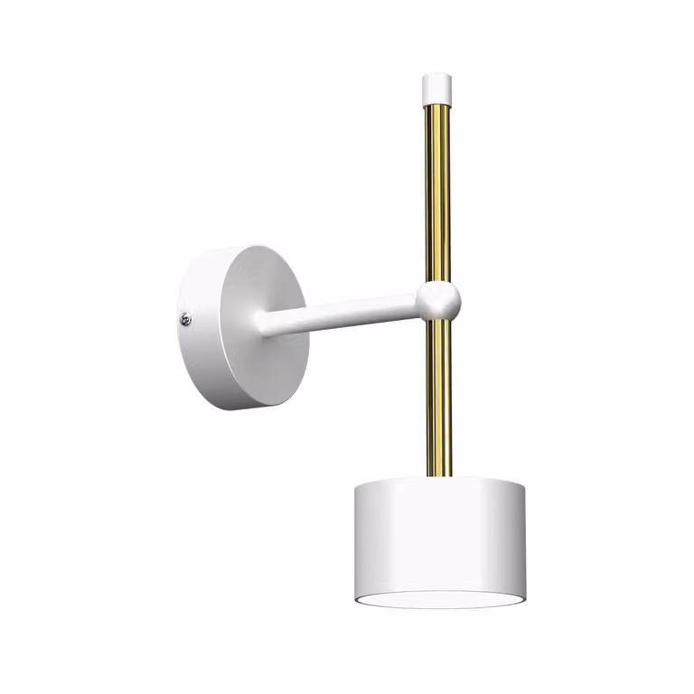 Aplique de pared Milagro MLP7753 ARENA de color blanco y diseño minimalista en metal