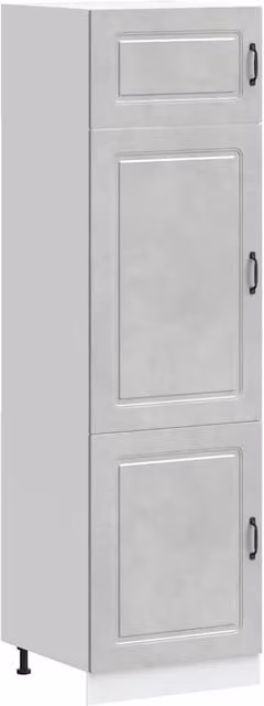 Armario de cocina alto Helloshop26 Kalmar de estilo moderno en colores gris y marrón, An/P/Al: 60 x 57 x 207 cm