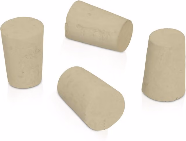 Set de 10 tapones de corcho cónicos Metaltex en colores y modelos surtidos