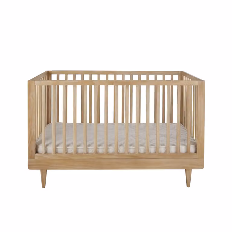 Cuna evolutiva de pino beige de Maisons du Monde, An/P/Al: 140 x 70 cm
