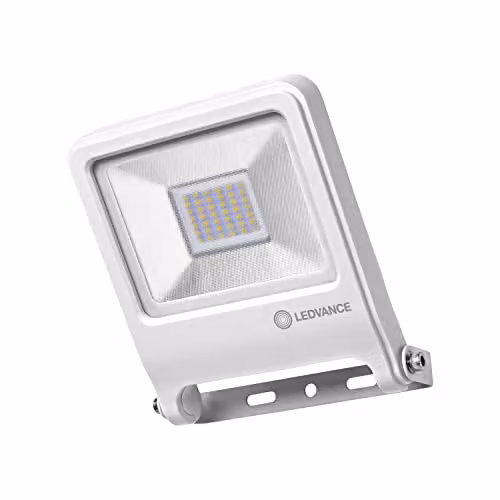 Proyector LED exterior Ledvance Endura Flood de 30 W en color blanco con luz blanco cálido de 3000 K