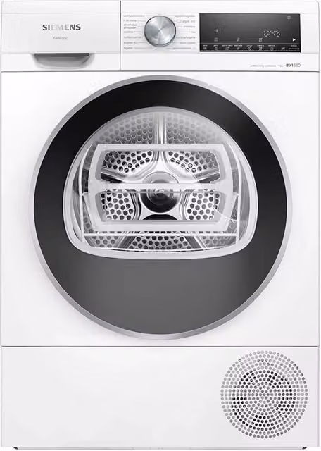 Secadora de bomba de calor Siemens WQ45G2D0ES de 9 kg, color blanco, eficiencia A+++ y condensador autolimpiante