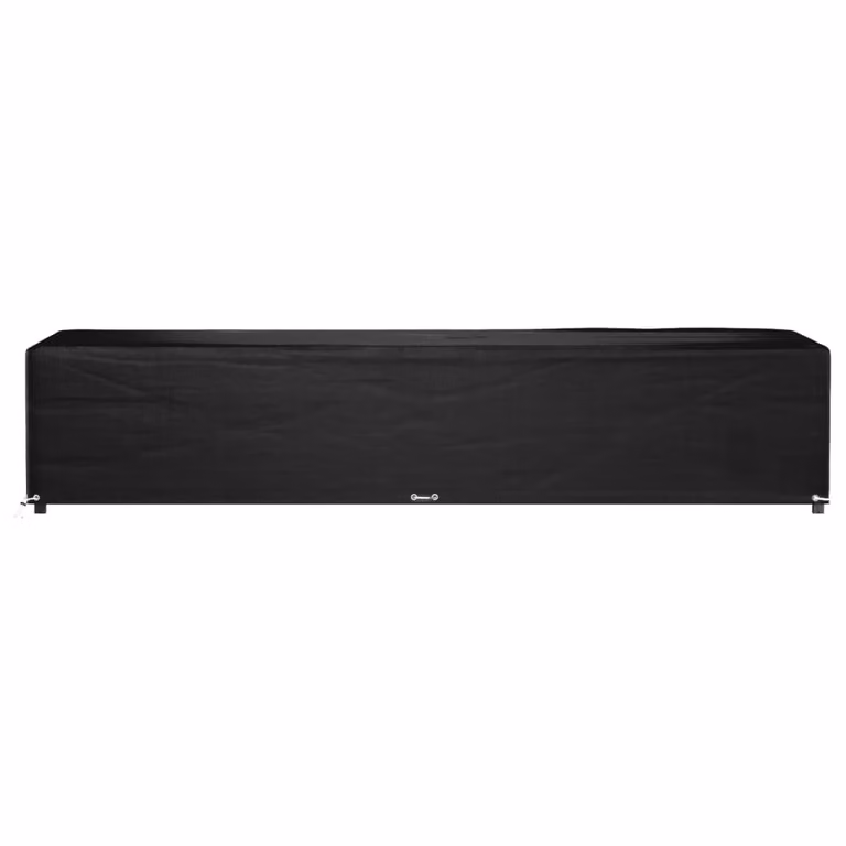 Funda para tumbona vidaXL impermeable de poliéster en color negro, An/P/Al: 205 x 75 x 40 cm