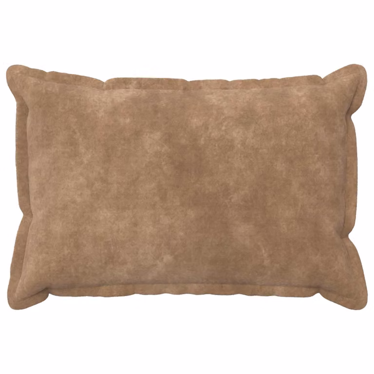Set de 6 fundas de almohada vidaXL HOUTEN en microfibra, colores beige, gris y marrón, An/An/Al: 50 x 70 cm