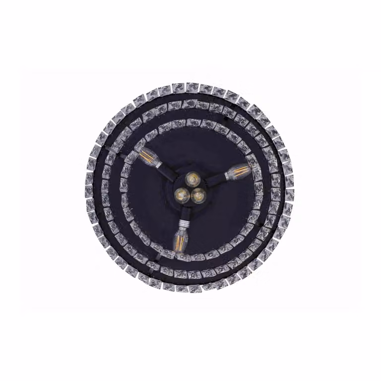 Ventilador de techo Fanaway Veil con luz LED y mando a distancia Beacon Lighting, color negro