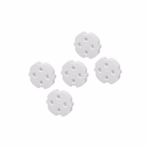 Hama Adaptador de Enchufe Tipo C con Sistema Twist Lock, Blanco, Sin Taladro