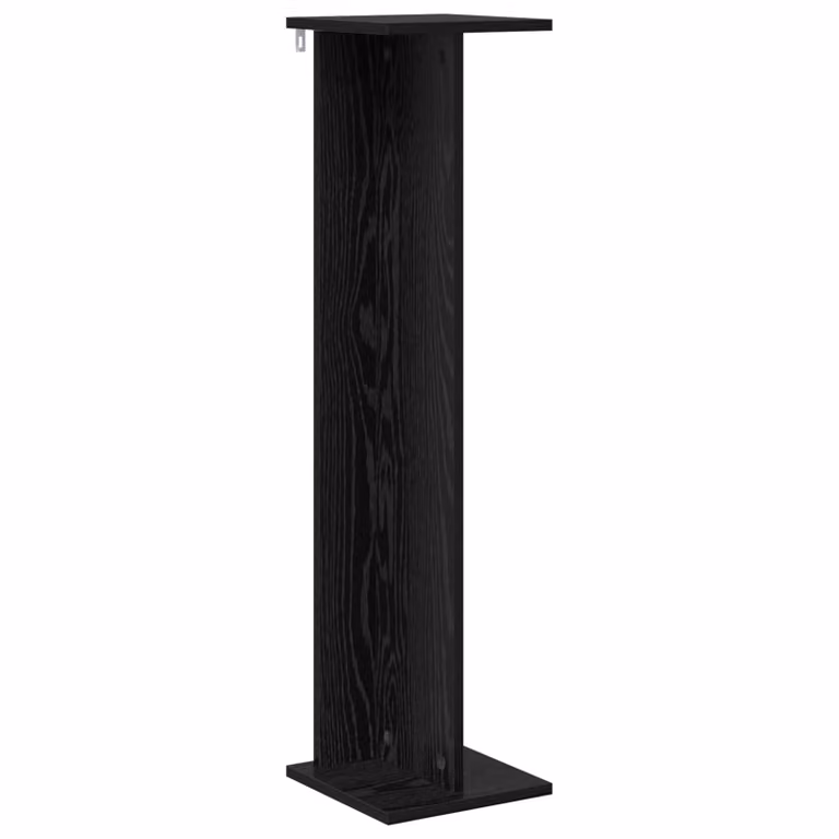 Soporte de plantas moderno vidaXL de madera en color roble negro An/P/Al: 25 x 25,5 x 100,5 cm
