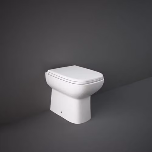 Inodoro empotrado de cerámica Rak Ceramics serie Origin color blanco con asiento incluido, sistema sifónico y An/P/Al: 50 x 36 x 40 cm
