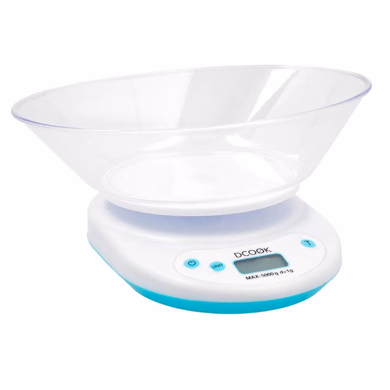 Báscula de cocina Gallery Dcook en color blanco con diámetro de 20 cm
